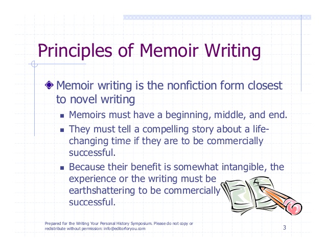 How to write a memior